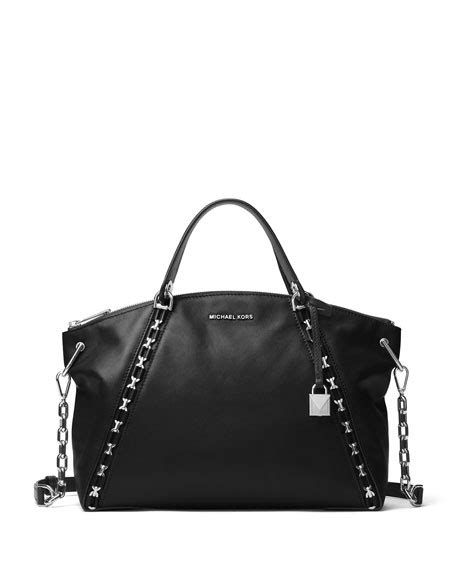 michael michael kors sadie large chain satchel bag|macy's Michael Kors.